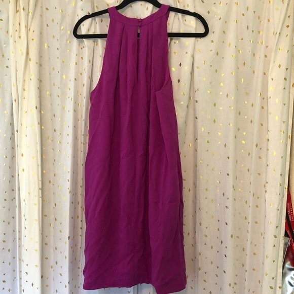 BCBGMaxazria Tristyn Women’s Barbiecon Pink Fuchsia Sleeveless Flowy Dress S - Picture 7 of 7